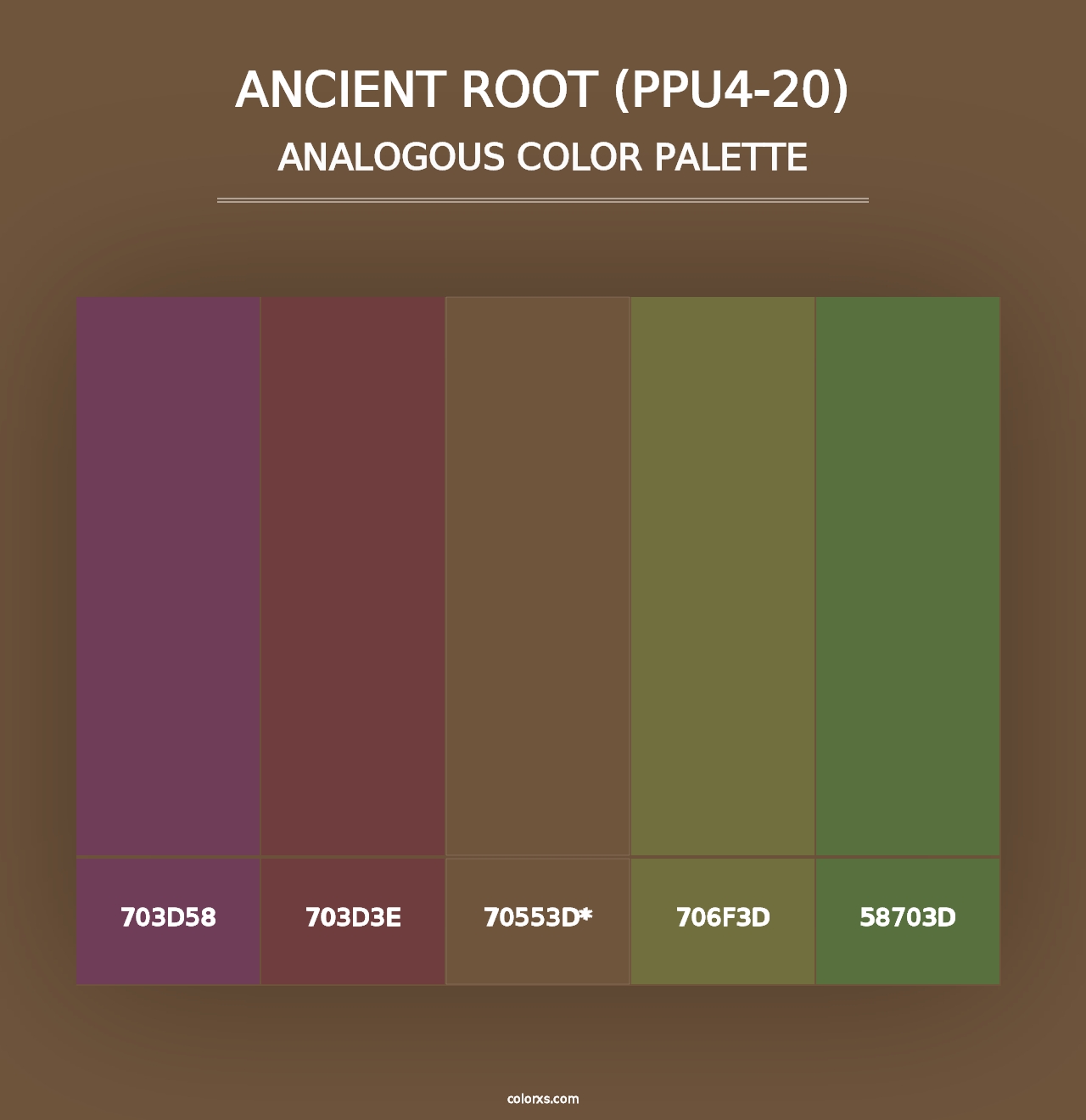 Ancient Root (PPU4-20) - Analogous Color Palette