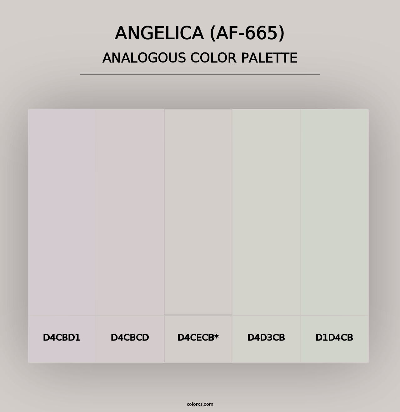 Angelica (AF-665) - Analogous Color Palette