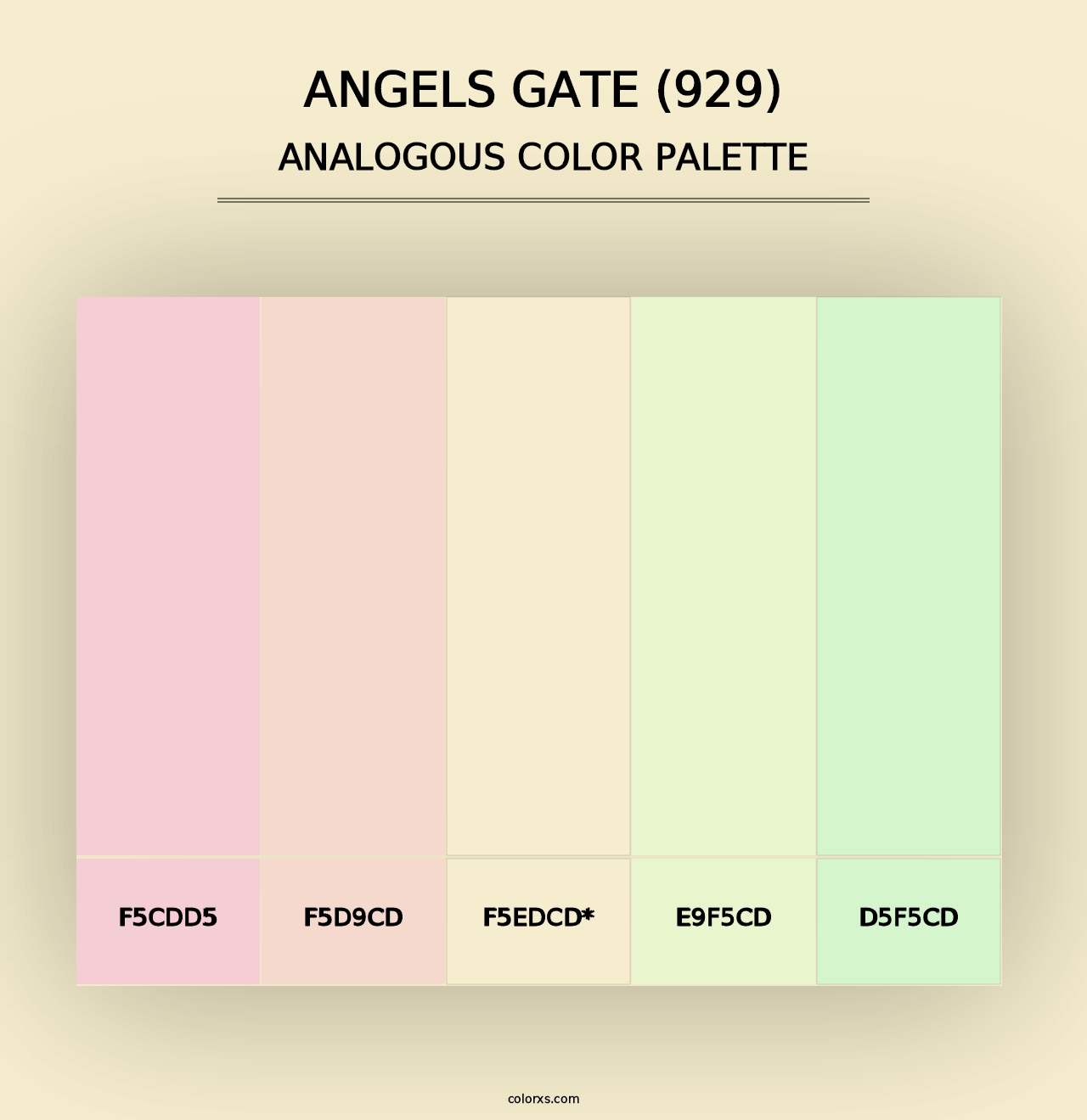 Angels Gate (929) - Analogous Color Palette