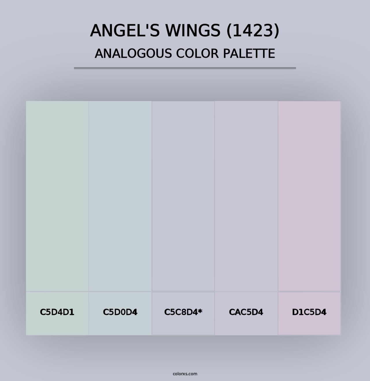 Angel's Wings (1423) - Analogous Color Palette