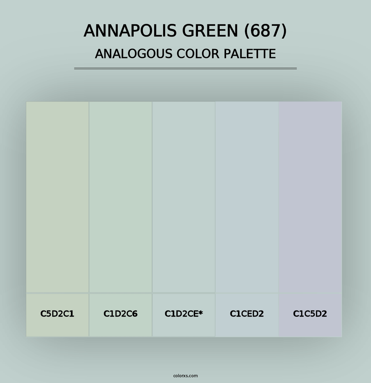 Annapolis Green (687) - Analogous Color Palette