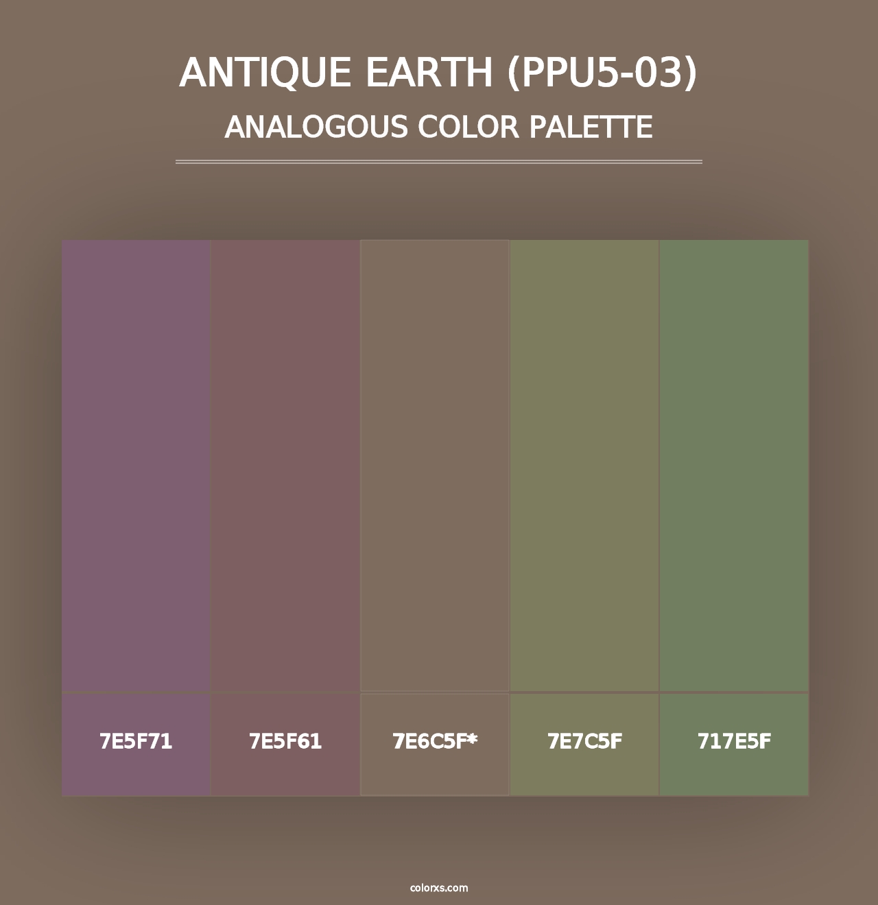 Antique Earth (PPU5-03) - Analogous Color Palette