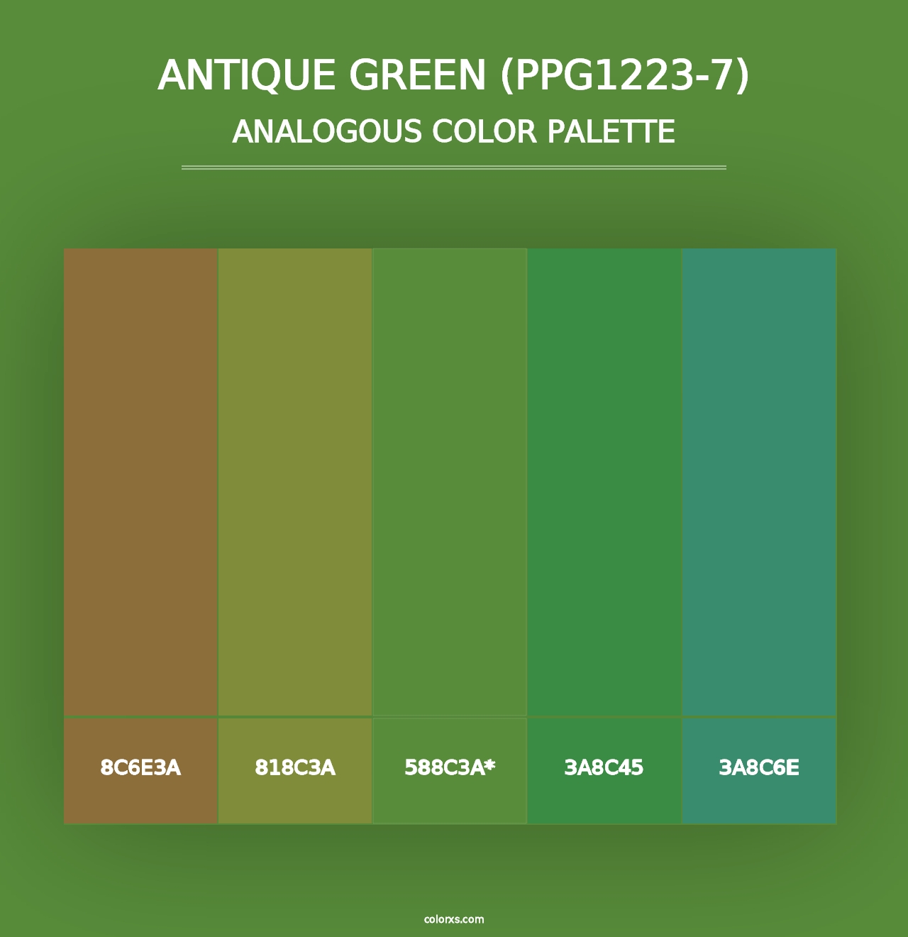 Antique Green (PPG1223-7) - Analogous Color Palette