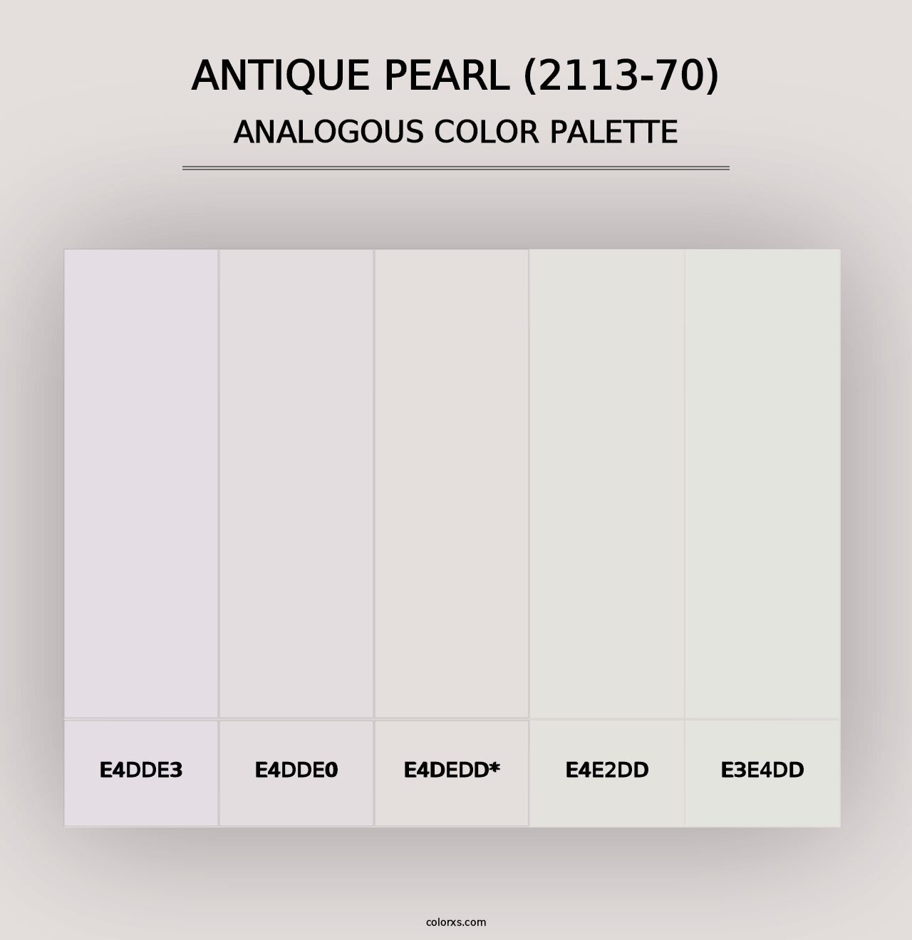 Antique Pearl (2113-70) - Analogous Color Palette