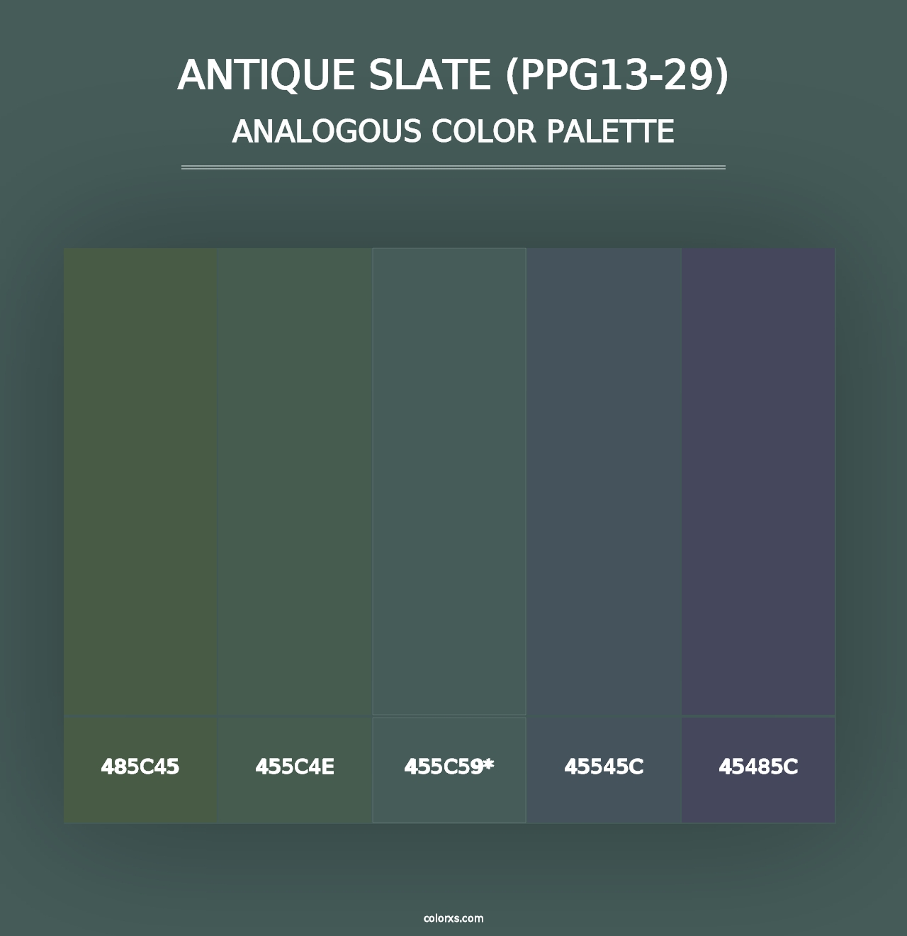 Antique Slate (PPG13-29) - Analogous Color Palette