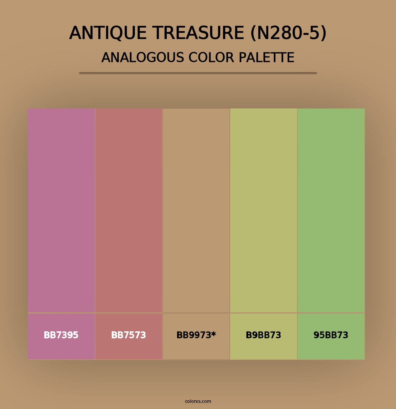 Antique Treasure (N280-5) - Analogous Color Palette