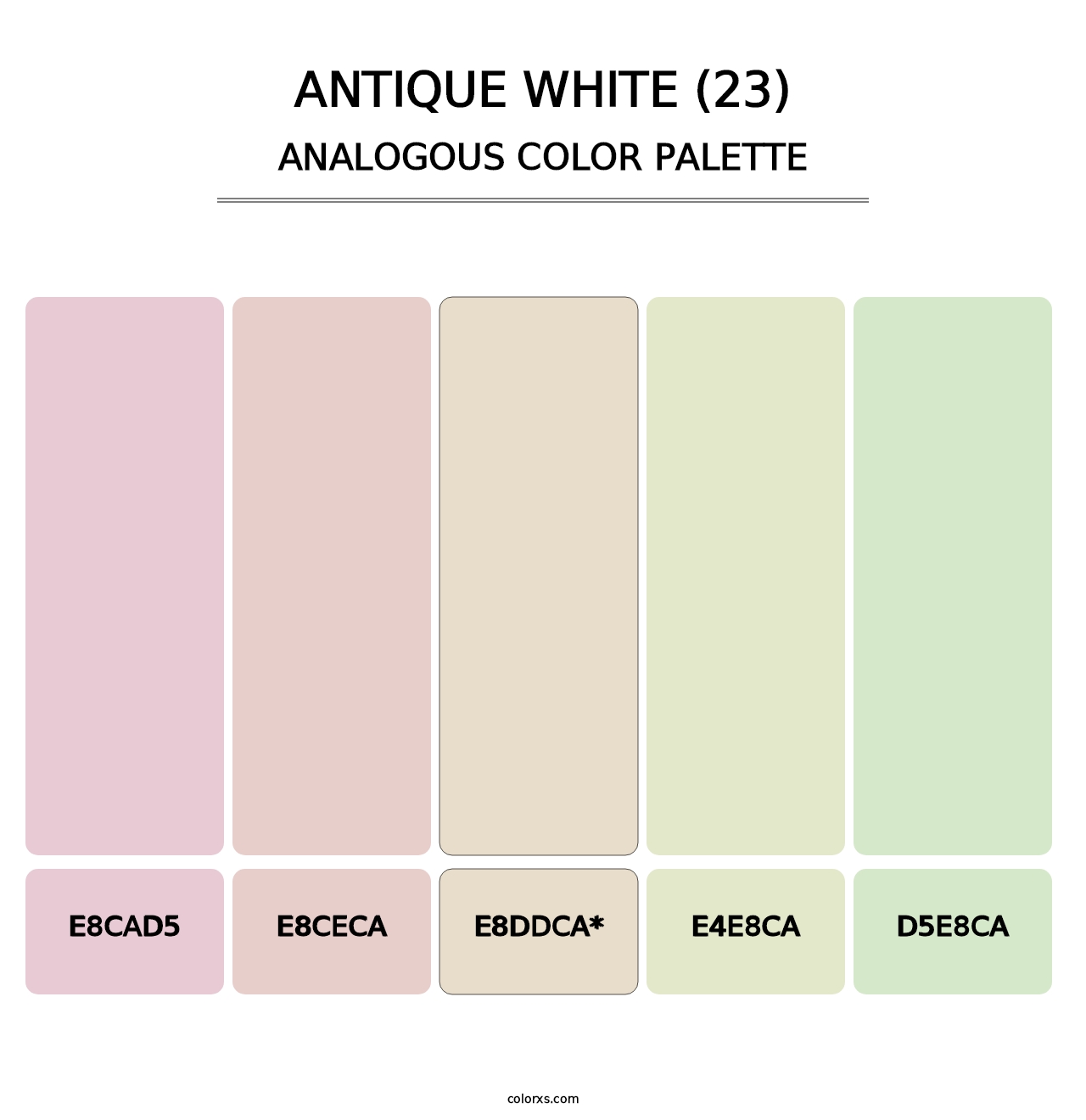 Antique White (23) - Analogous Color Palette