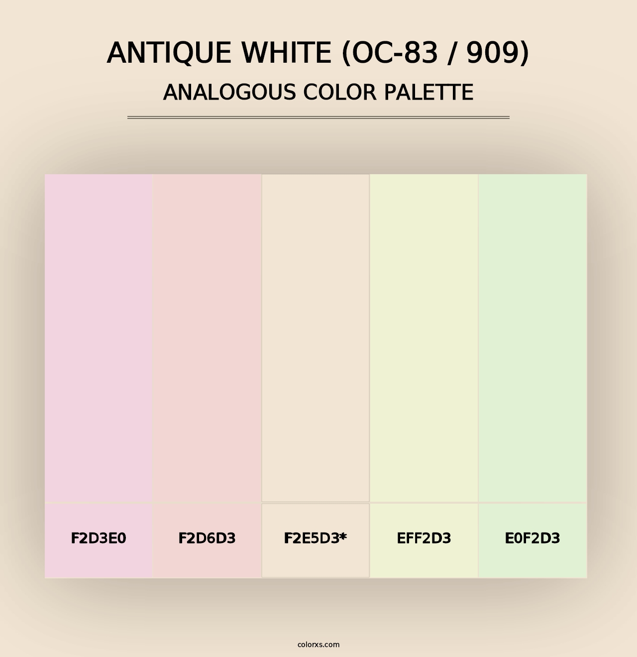 Antique White (OC-83 / 909) - Analogous Color Palette