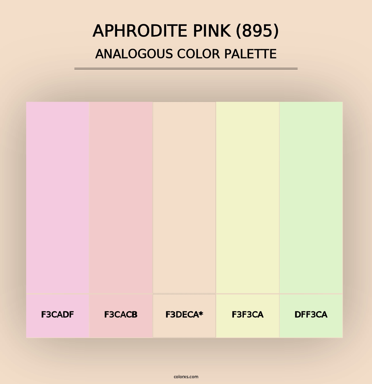 Aphrodite Pink (895) - Analogous Color Palette