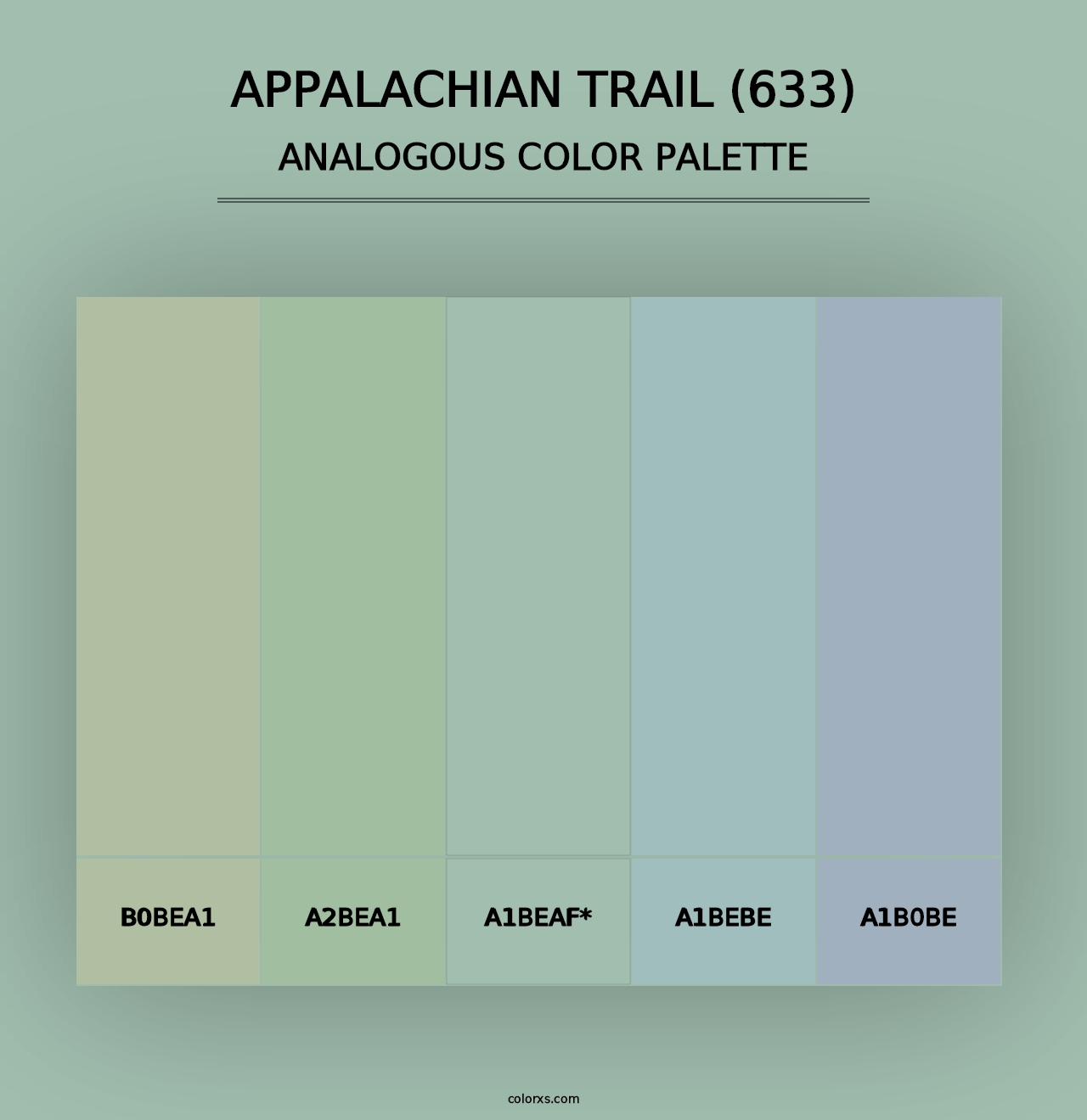 Appalachian Trail (633) - Analogous Color Palette