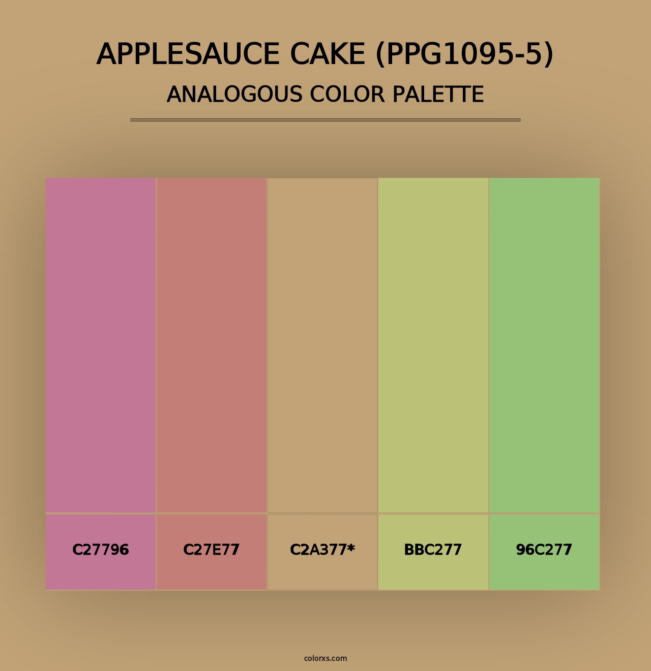 Applesauce Cake (PPG1095-5) - Analogous Color Palette