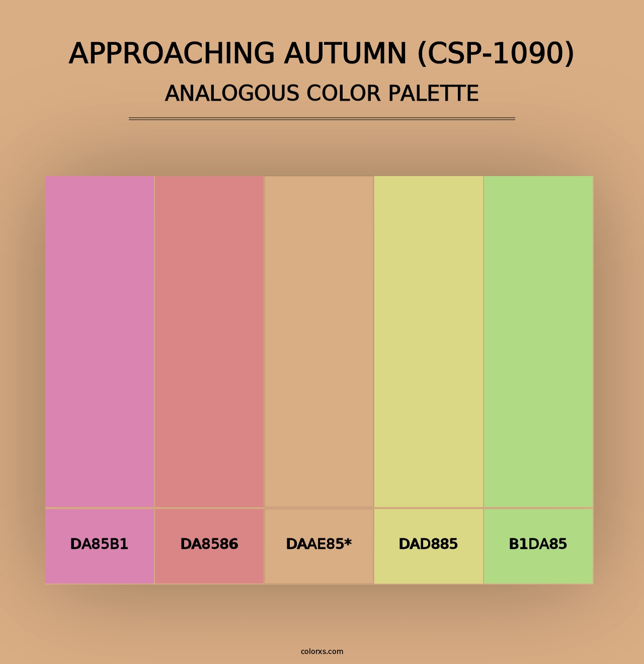 Approaching Autumn (CSP-1090) - Analogous Color Palette