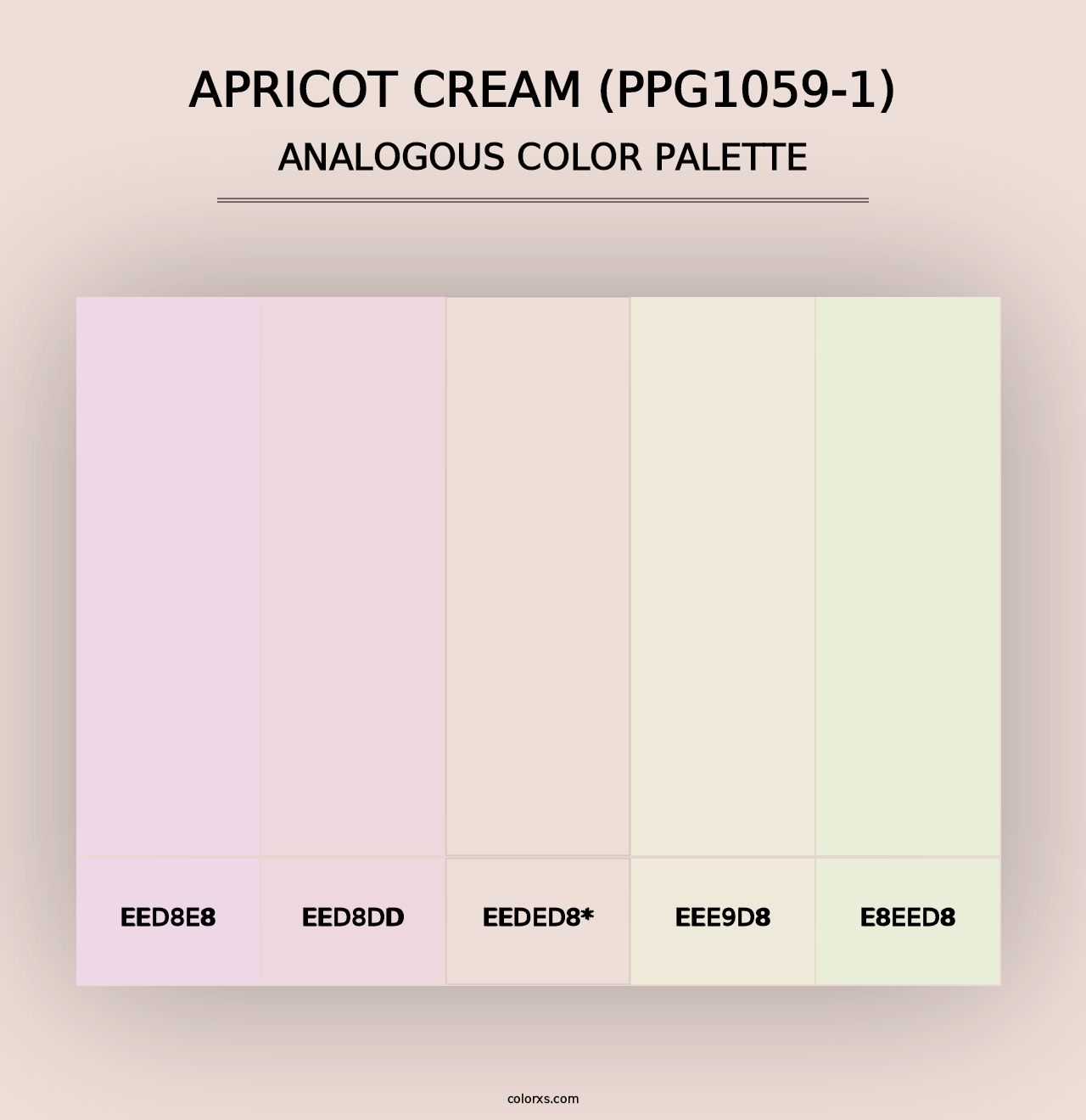 Apricot Cream (PPG1059-1) - Analogous Color Palette