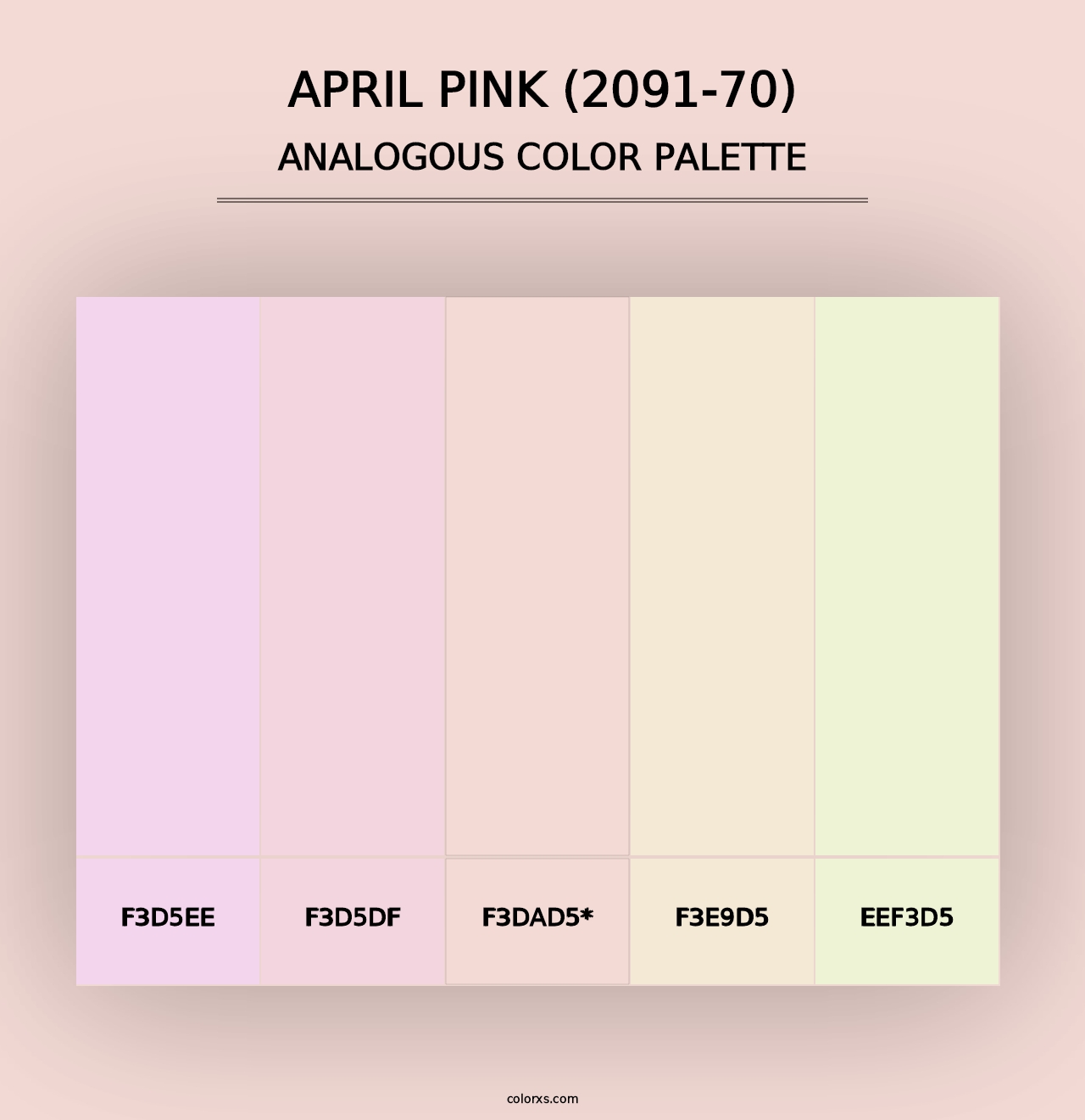 April Pink (2091-70) - Analogous Color Palette