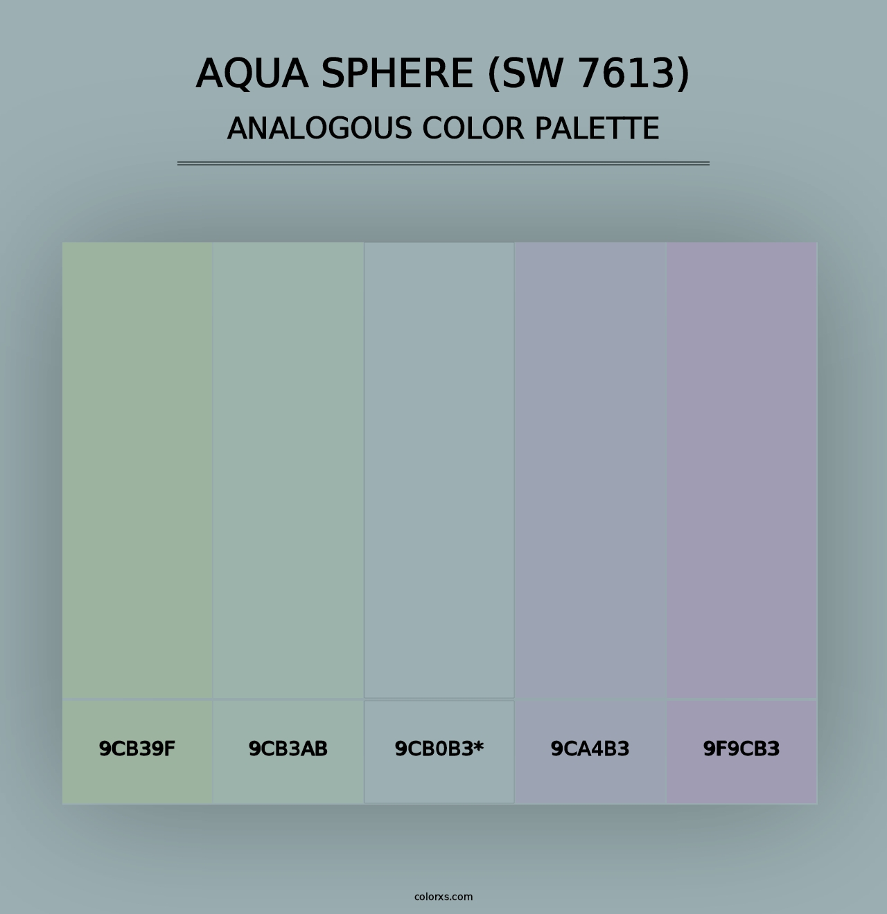 Aqua Sphere (SW 7613) - Analogous Color Palette