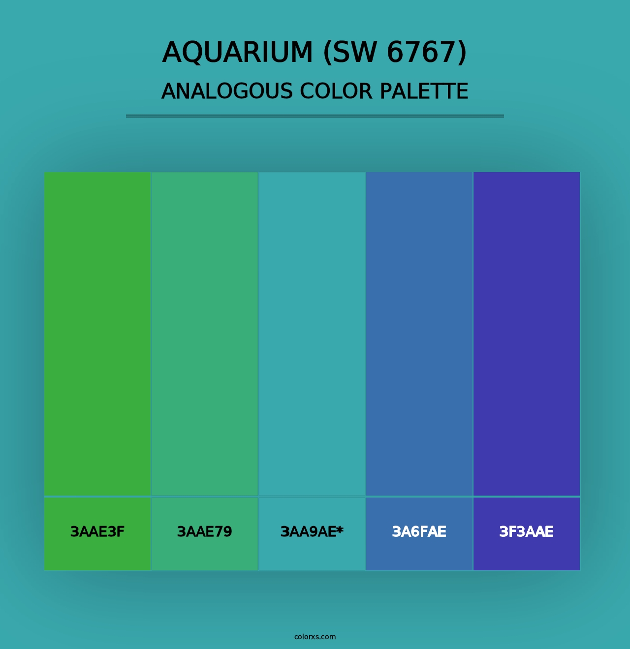 Aquarium (SW 6767) - Analogous Color Palette