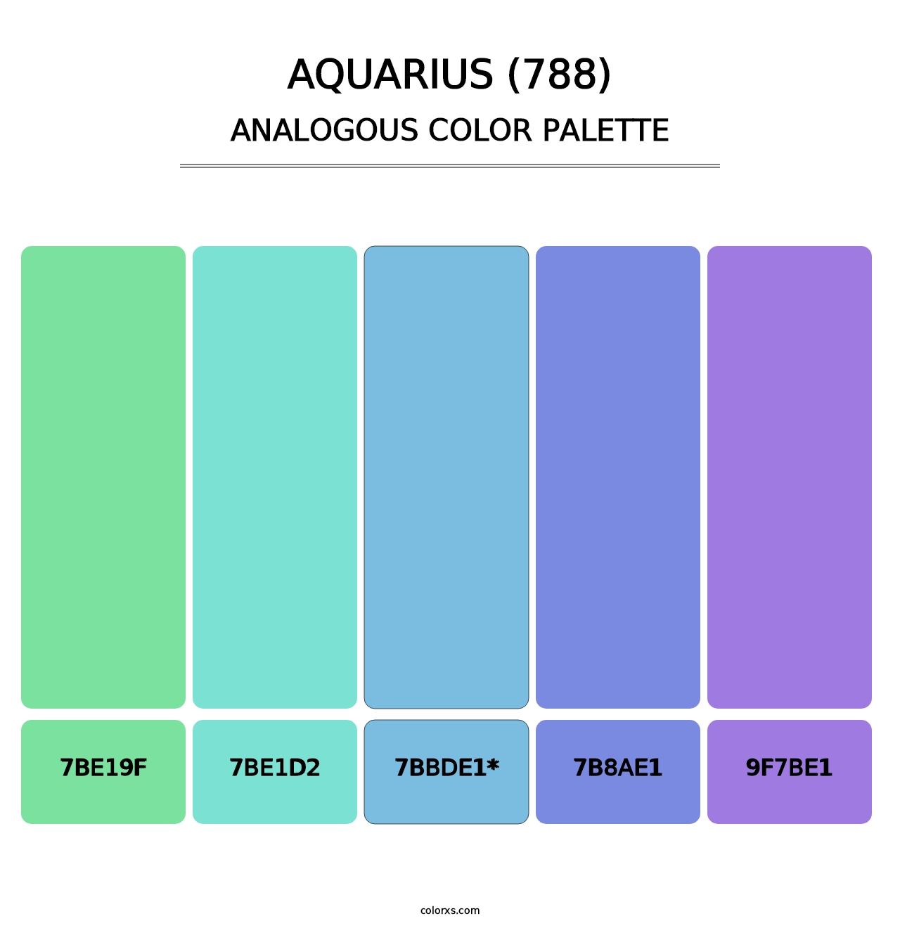 Aquarius (788) - Analogous Color Palette