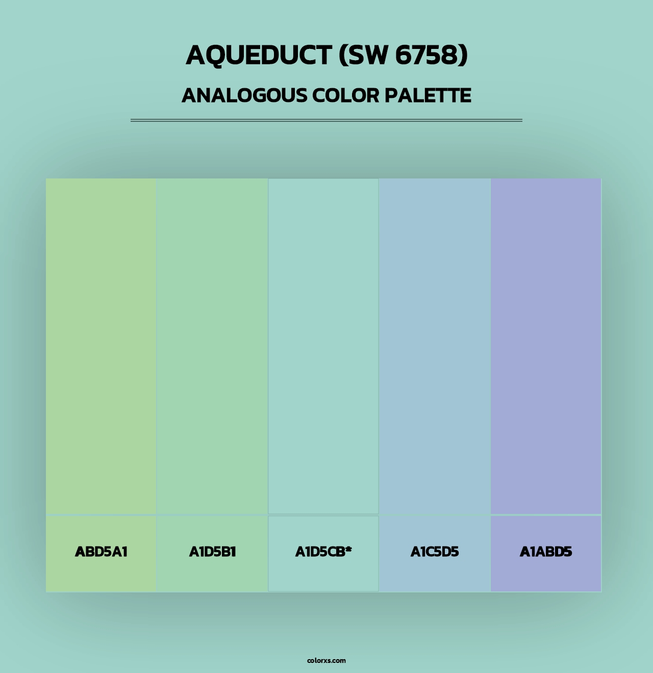 Aqueduct (SW 6758) - Analogous Color Palette