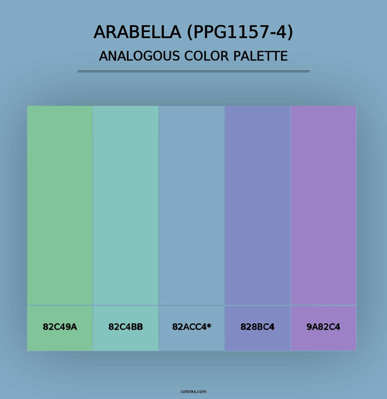 Arabella (PPG1157-4) - Analogous Color Palette