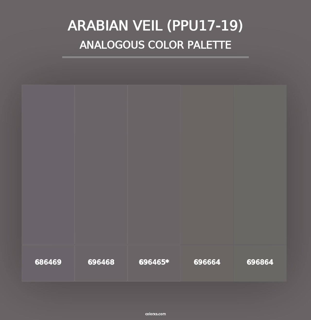 Arabian Veil (PPU17-19) - Analogous Color Palette