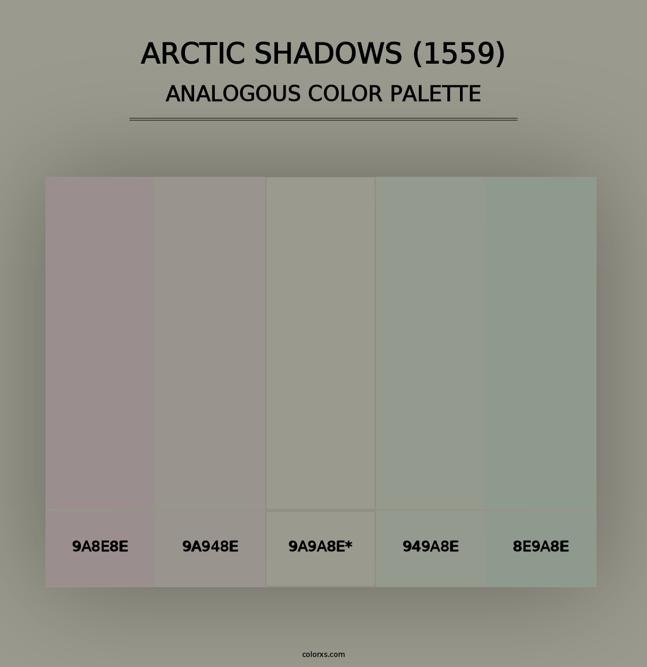 Arctic Shadows (1559) - Analogous Color Palette