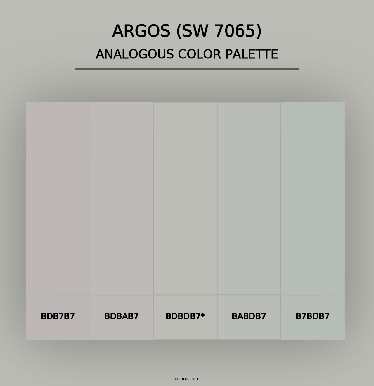 Argos (SW 7065) - Analogous Color Palette