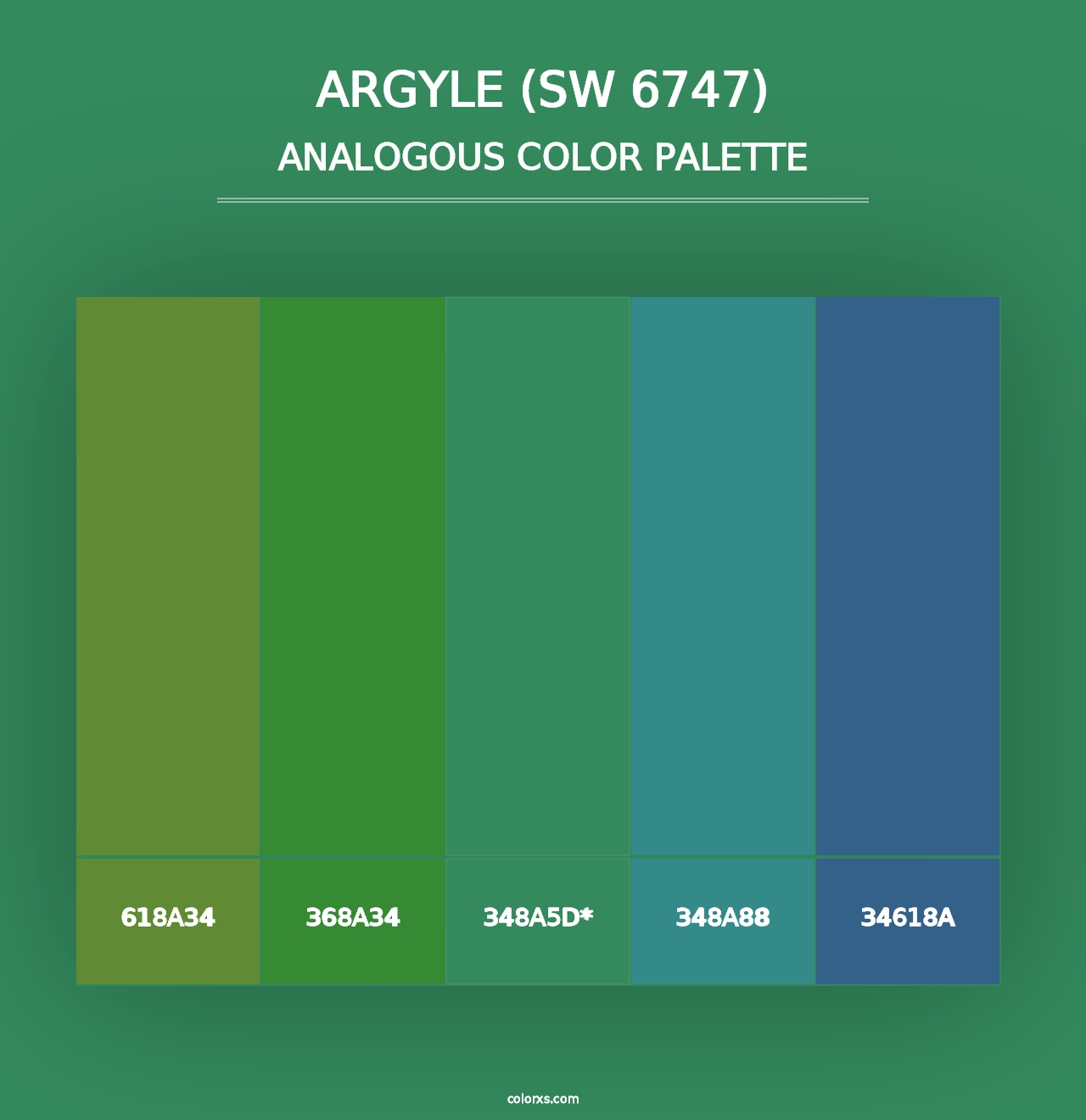 Argyle (SW 6747) - Analogous Color Palette