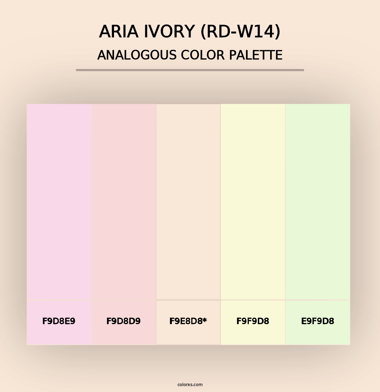 Aria Ivory (RD-W14) - Analogous Color Palette