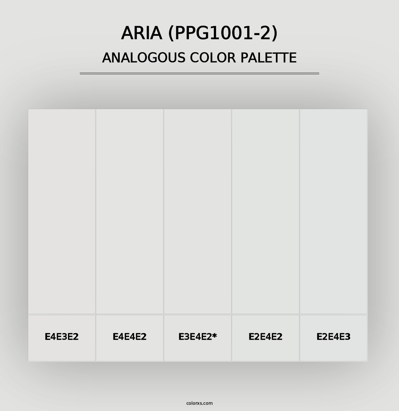 Aria (PPG1001-2) - Analogous Color Palette