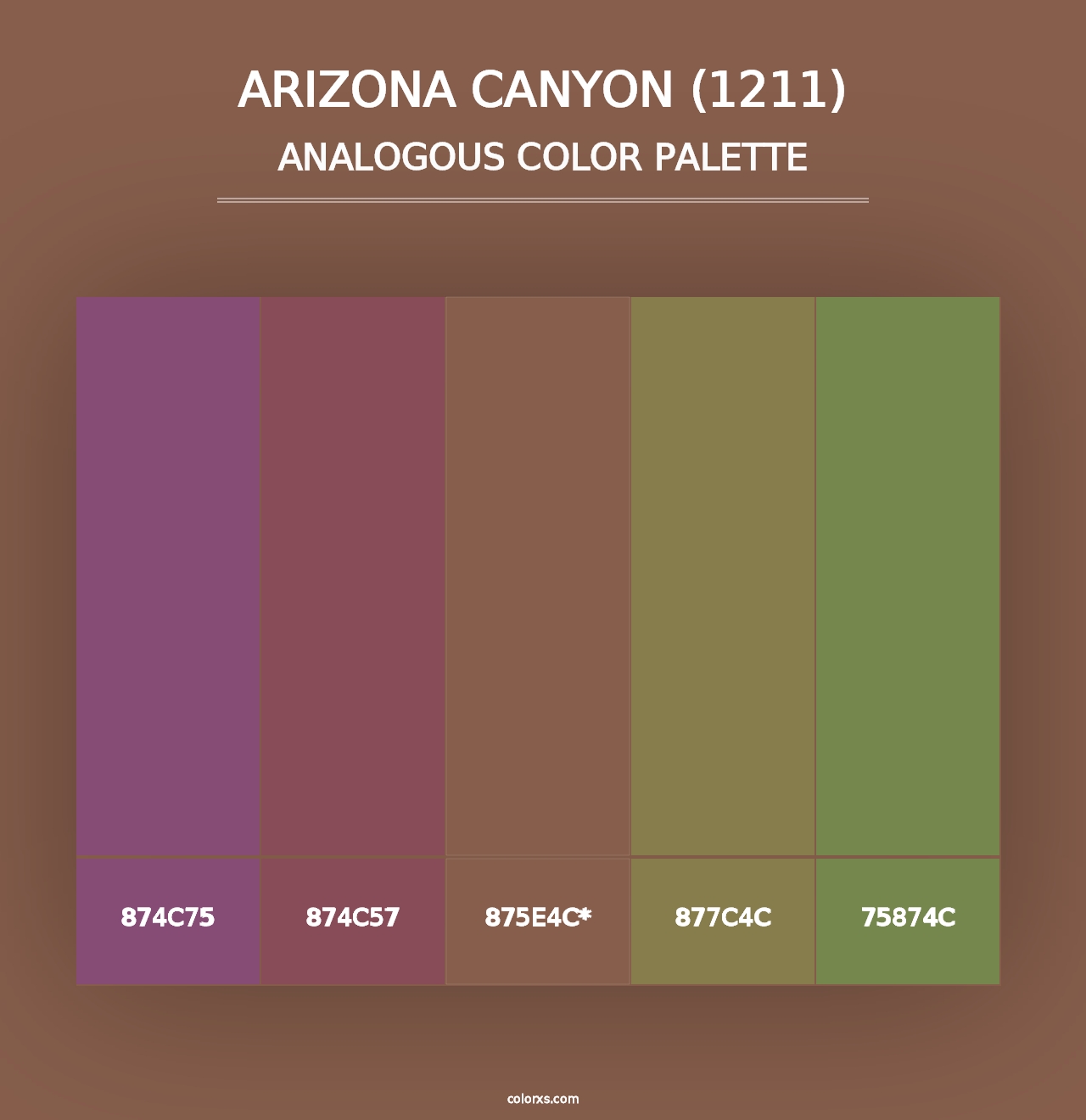 Arizona Canyon (1211) - Analogous Color Palette