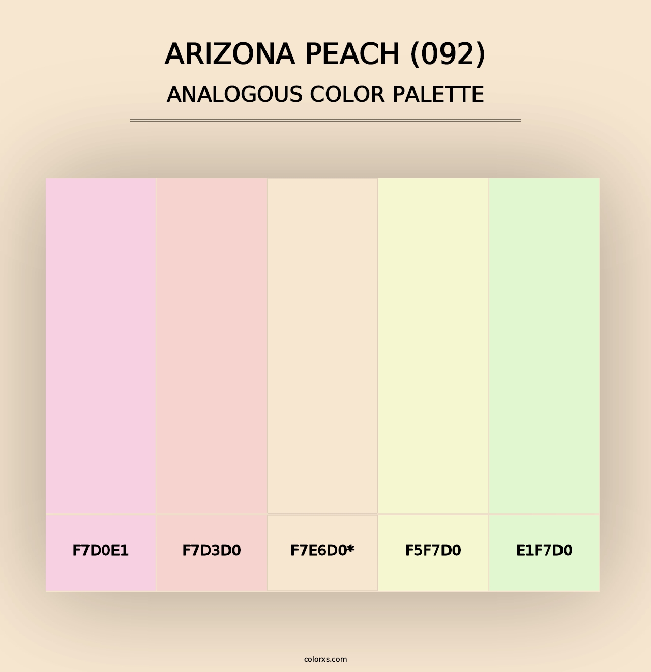 Arizona Peach (092) - Analogous Color Palette