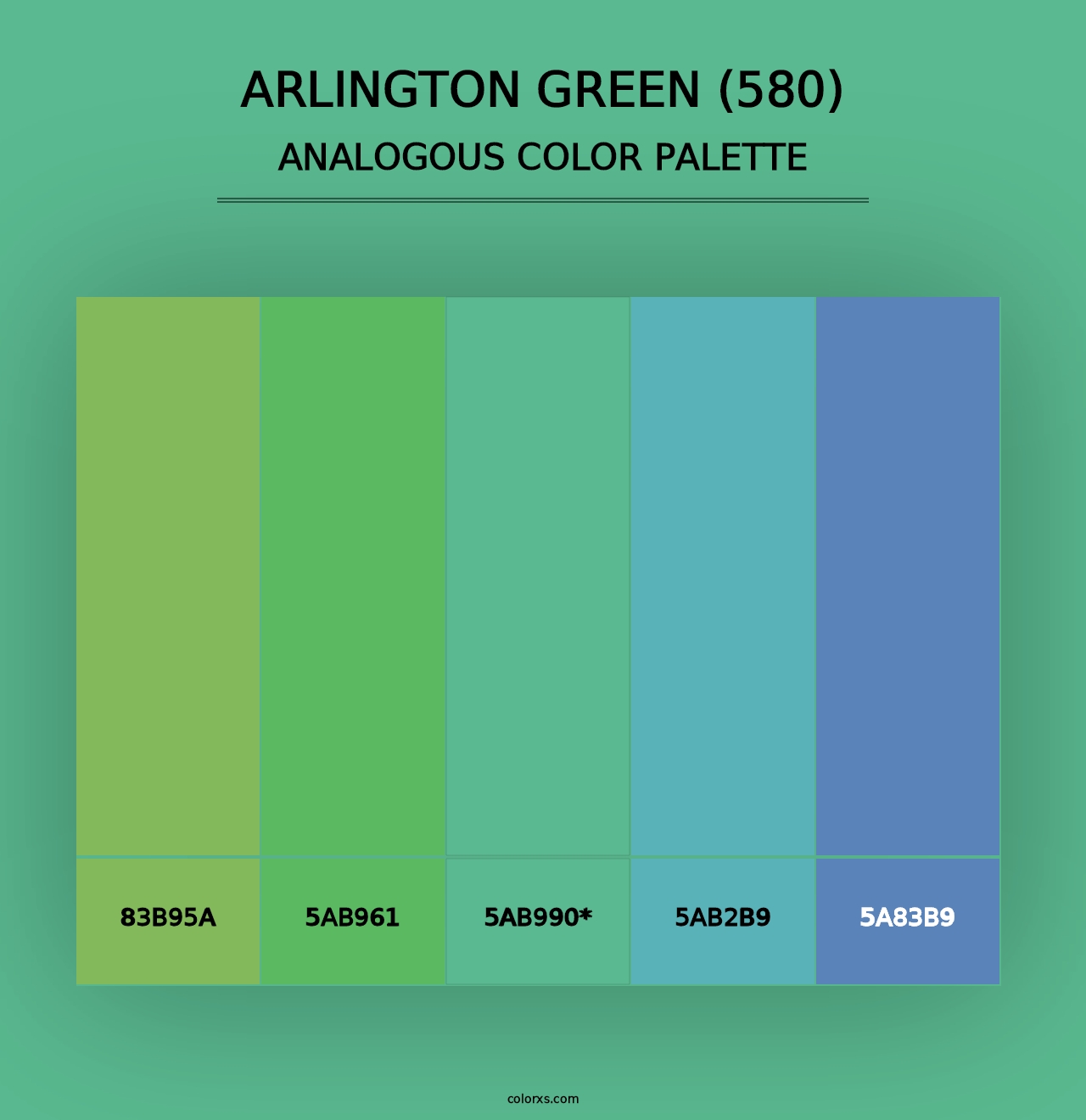 Arlington Green (580) - Analogous Color Palette