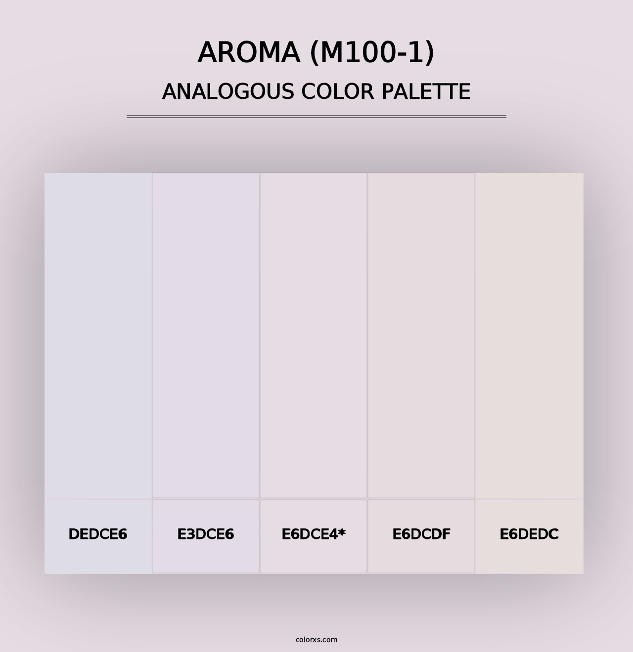 Aroma (M100-1) - Analogous Color Palette