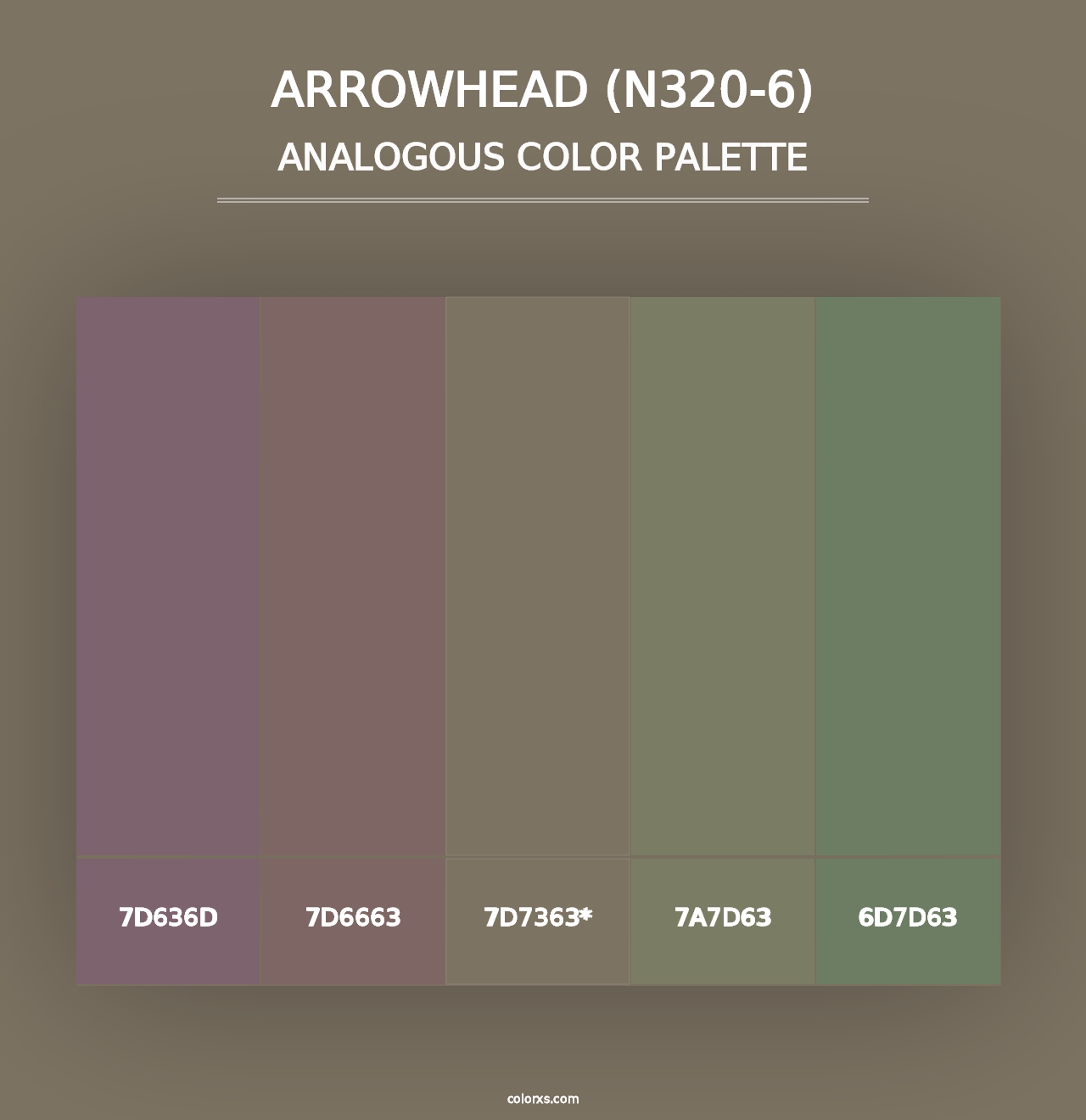 Arrowhead (N320-6) - Analogous Color Palette