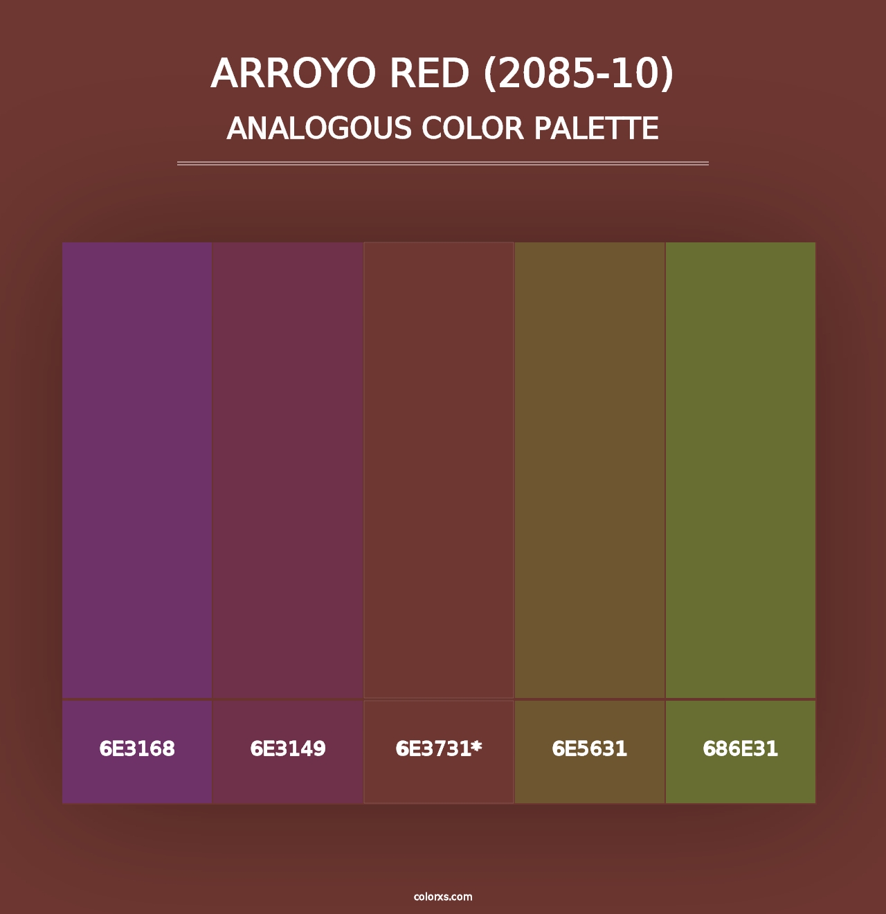 Arroyo Red (2085-10) - Analogous Color Palette