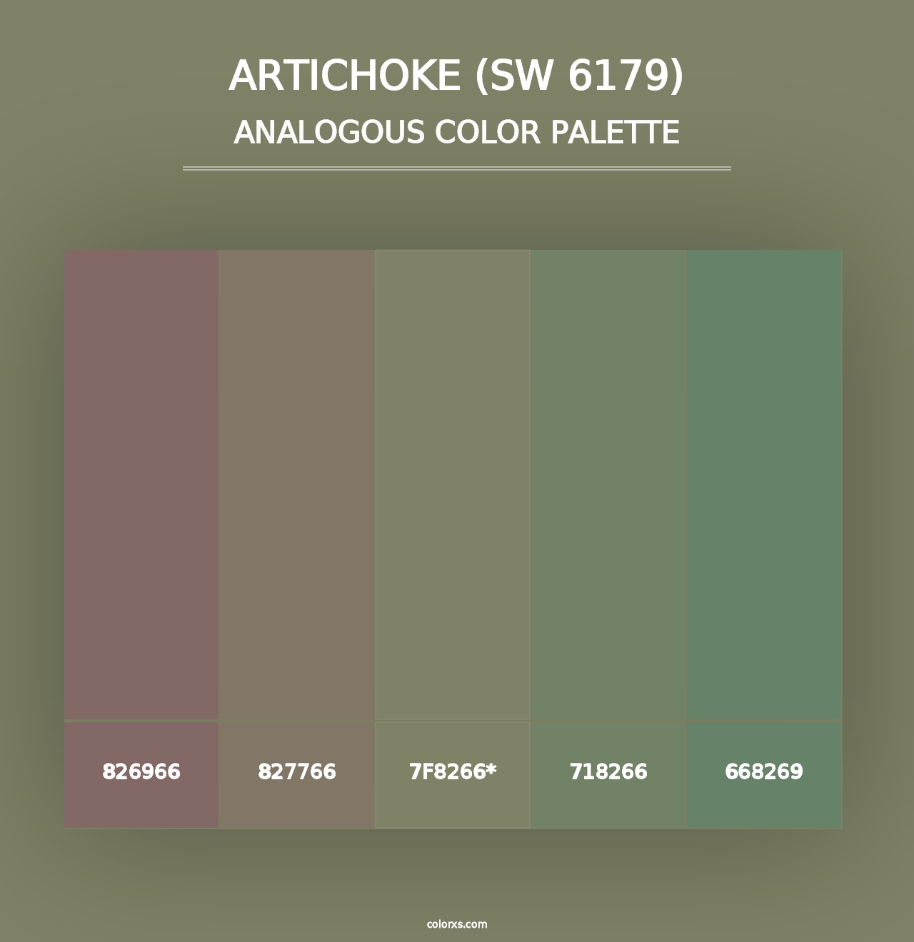 Artichoke (SW 6179) - Analogous Color Palette