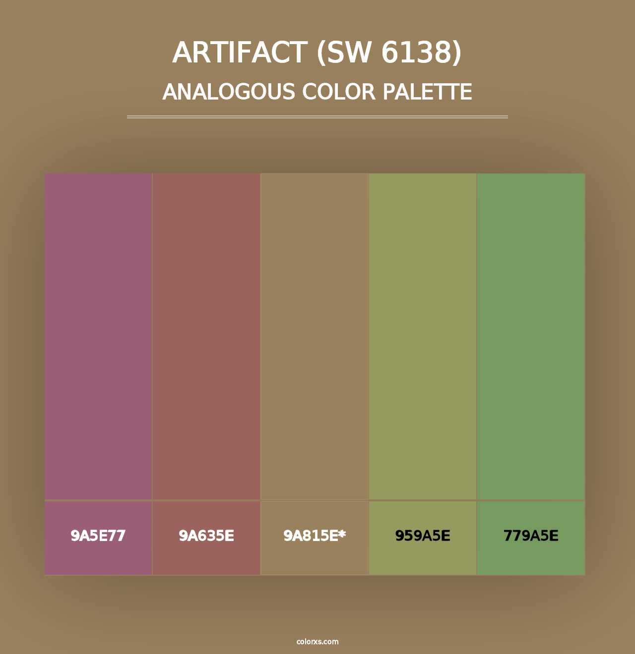 Artifact (SW 6138) - Analogous Color Palette