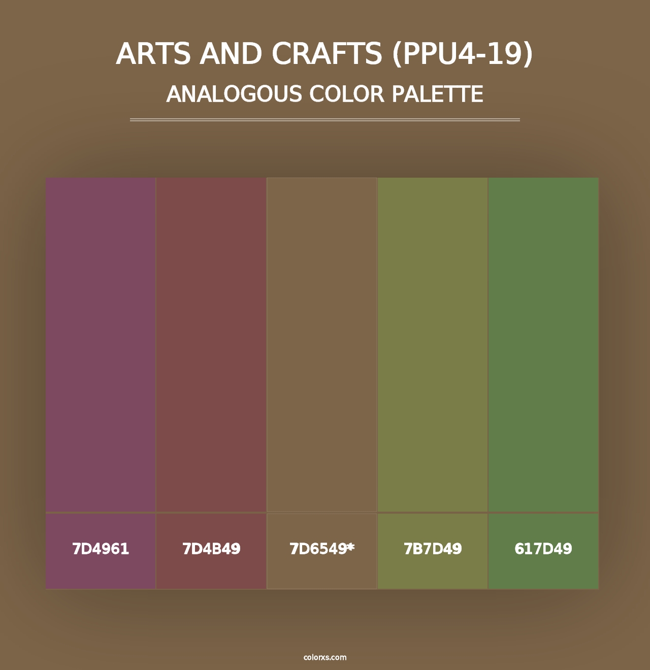 Arts And Crafts (PPU4-19) - Analogous Color Palette