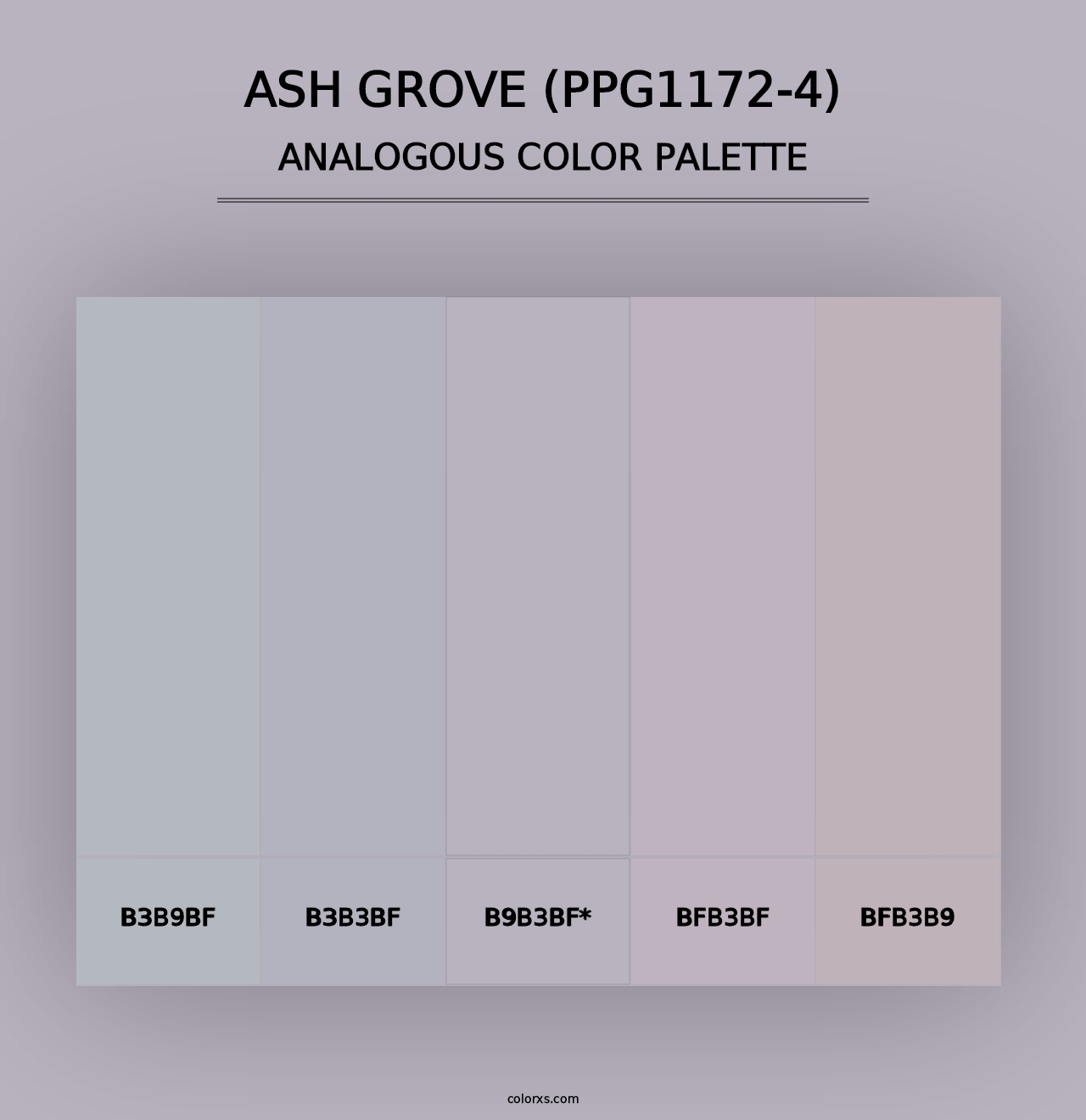 Ash Grove (PPG1172-4) - Analogous Color Palette