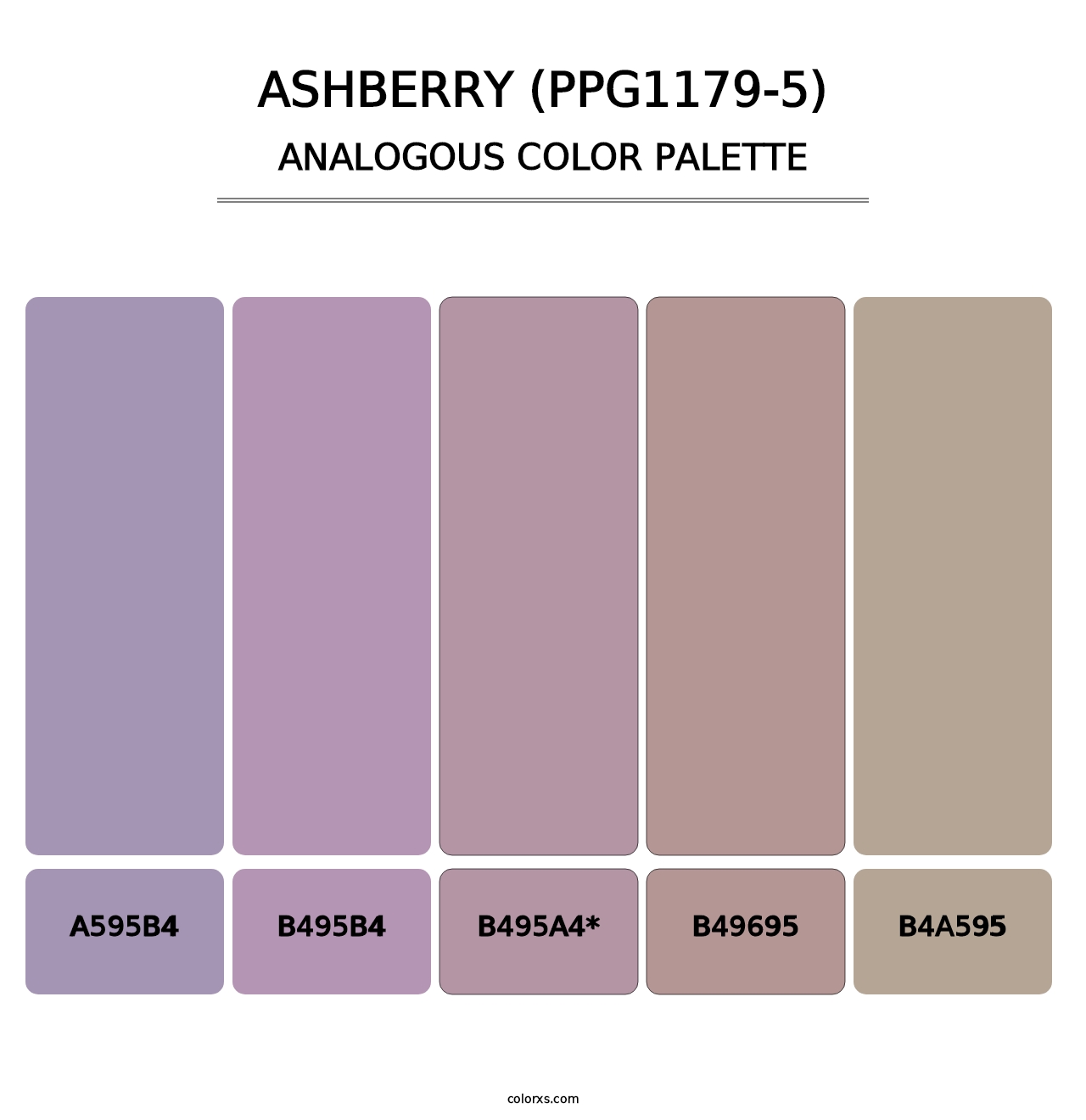 Ashberry (PPG1179-5) - Analogous Color Palette