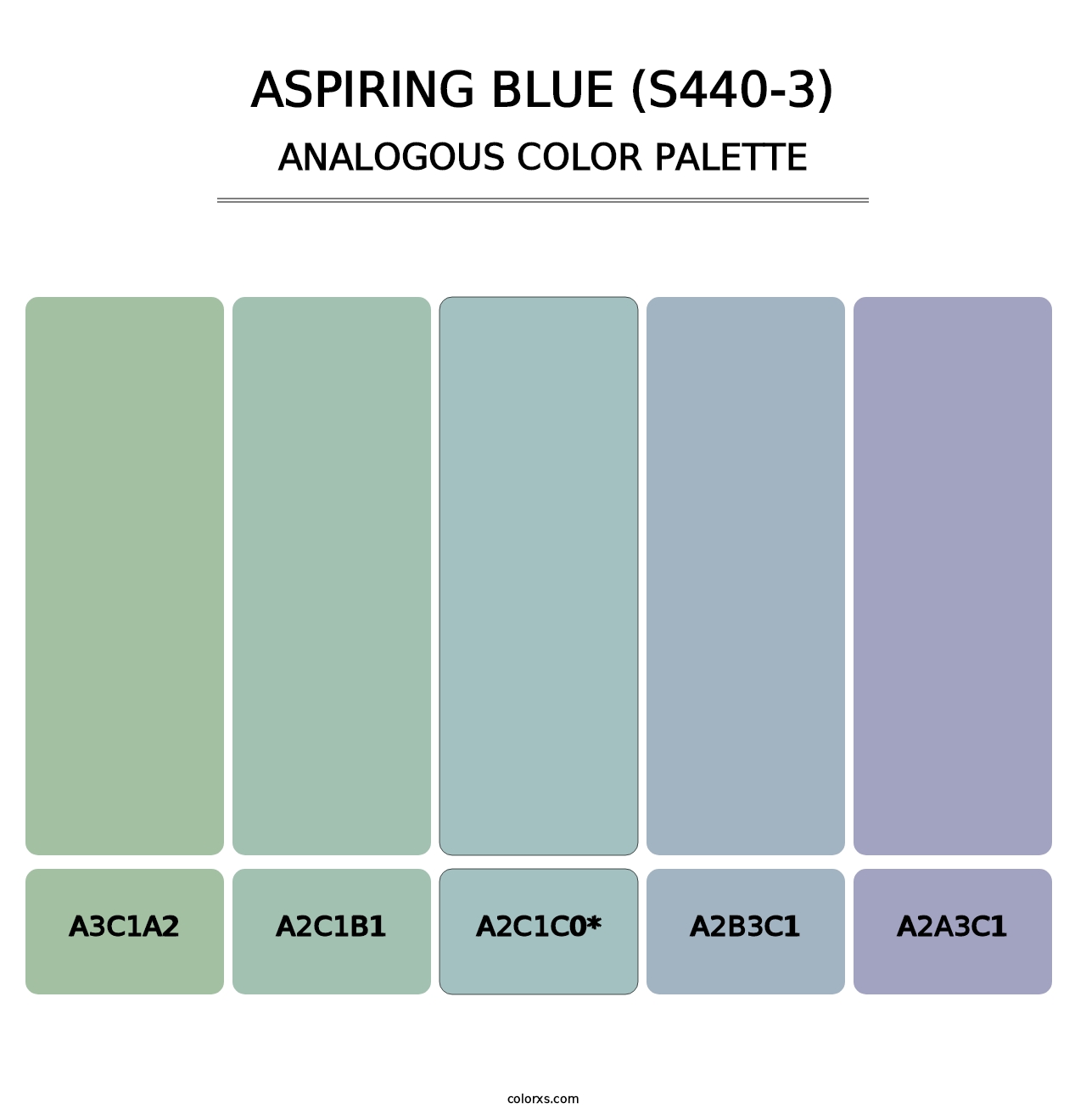 Aspiring Blue (S440-3) - Analogous Color Palette