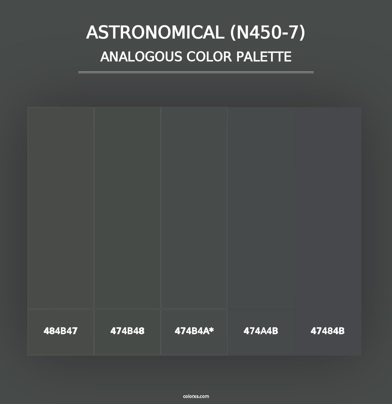 Astronomical (N450-7) - Analogous Color Palette