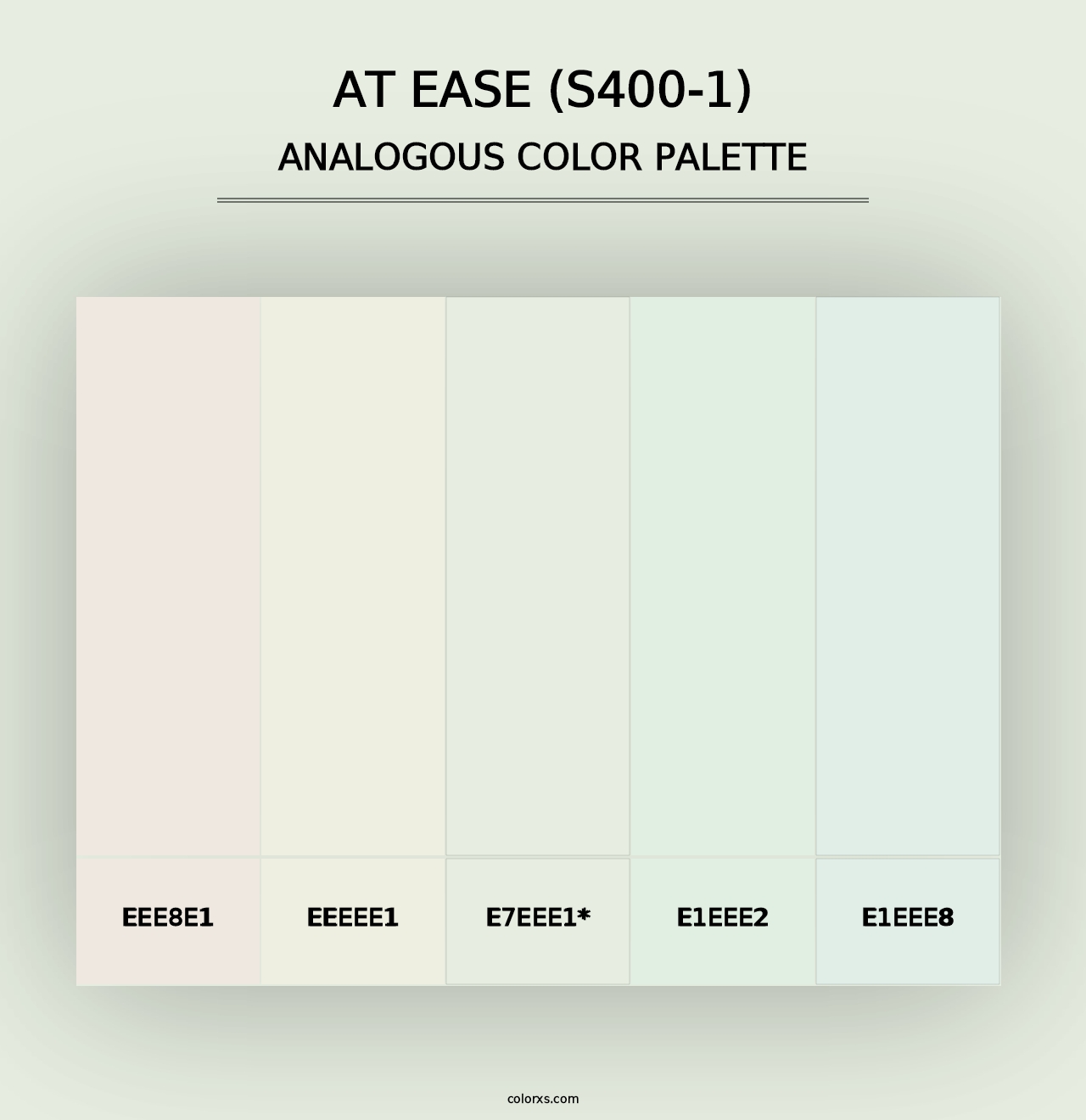 At Ease (S400-1) - Analogous Color Palette