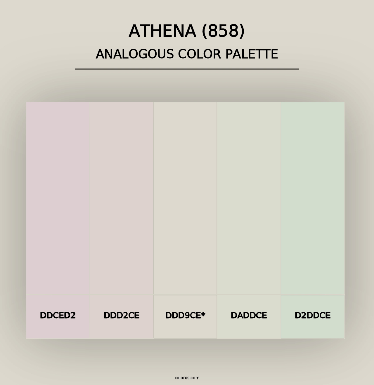 Athena (858) - Analogous Color Palette