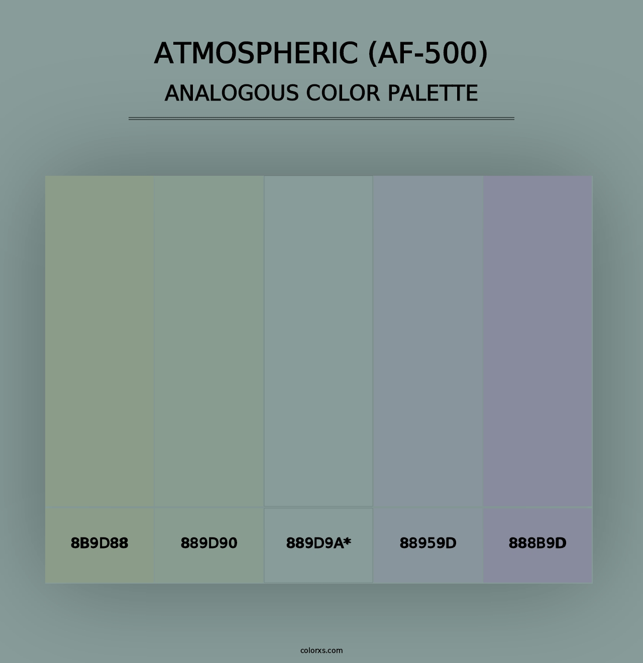 Atmospheric (AF-500) - Analogous Color Palette