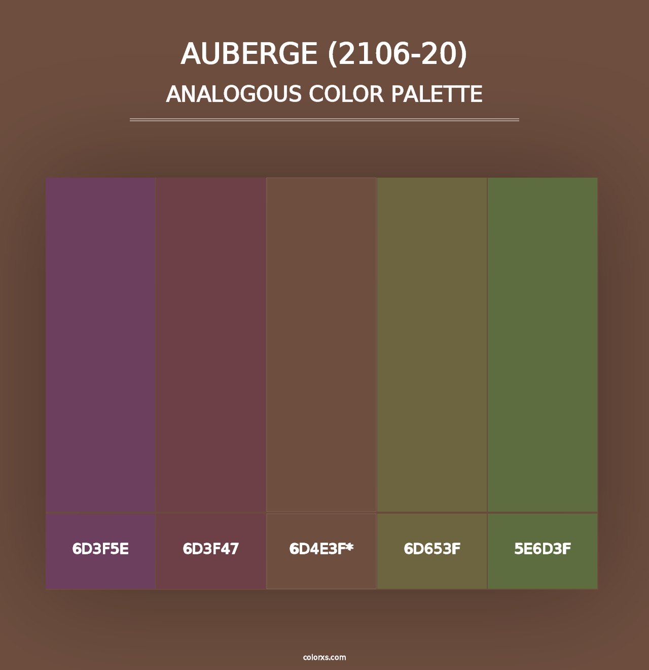 Auberge (2106-20) - Analogous Color Palette