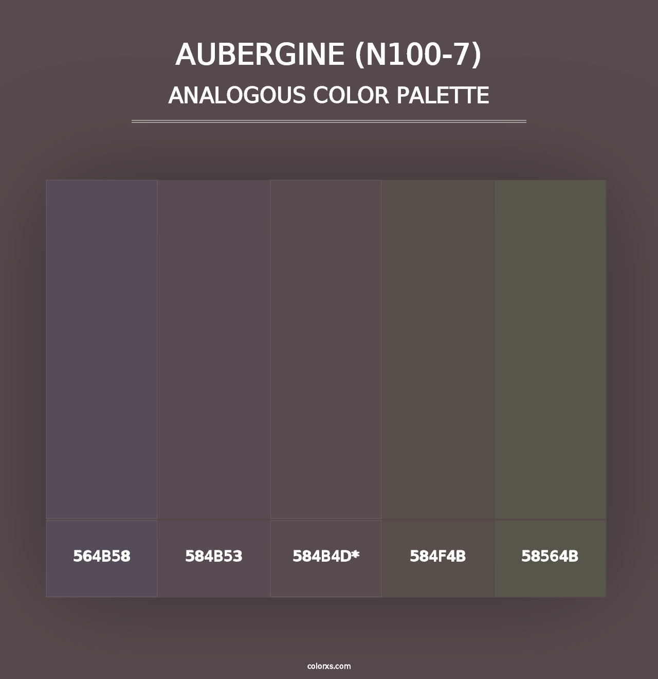 Aubergine (N100-7) - Analogous Color Palette