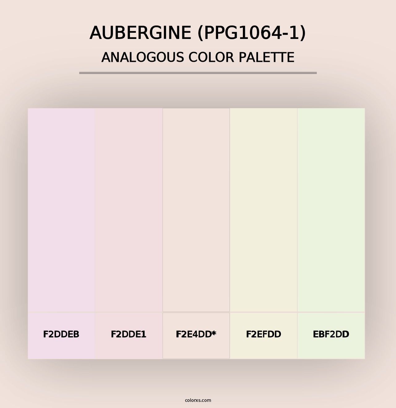 Aubergine (PPG1064-1) - Analogous Color Palette