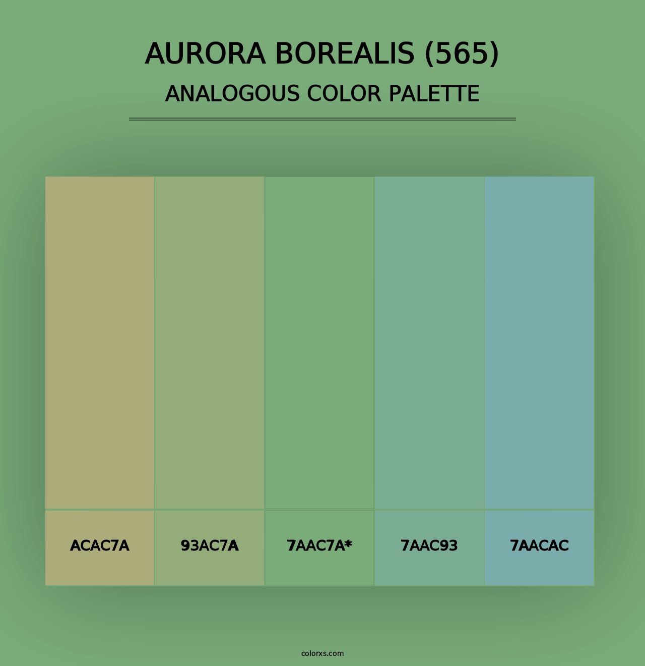 Aurora Borealis (565) - Analogous Color Palette