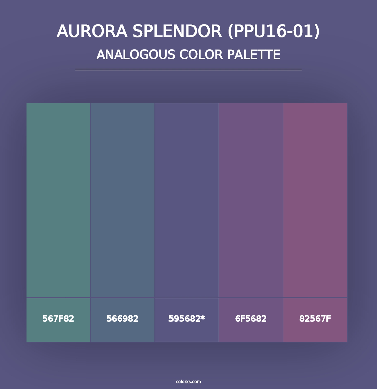 Aurora Splendor (PPU16-01) - Analogous Color Palette